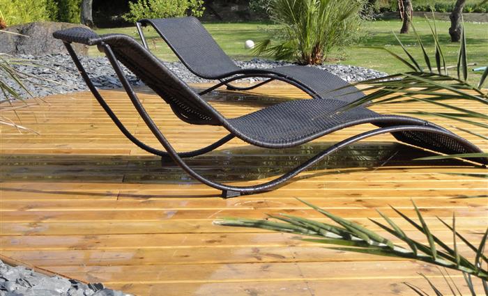 Terrasse en Pin Classe 4 Plouha - paysagiste ille et Vilaine 