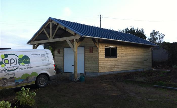 APJ OUEST paysagiste Côtes d'Armor - Chalet 5m par 8m à Plouha 22
