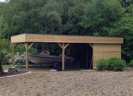 Carport 5x10m Plouha 22 - paysagiste ille et vilaine 