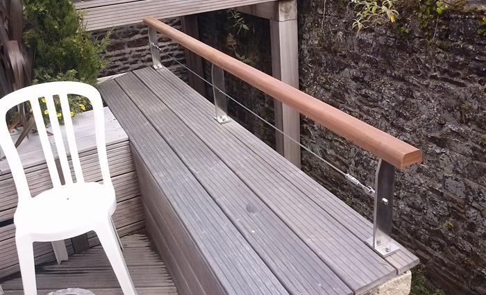 Garde-corps Inox Saint Quay Portrieux 22 - paysagiste et créateur de jardin 22