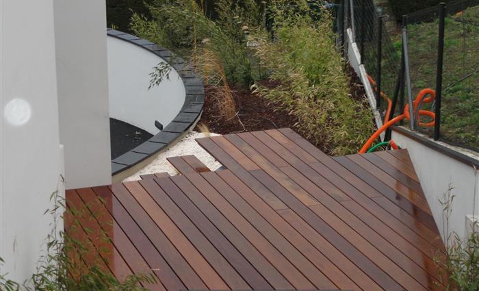 Terrasse et escaliers Les Rosaires - paysagiste Côtes d'Armor