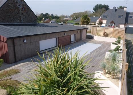 Plage piscine en IPE Binic 22 - menuiserie 22