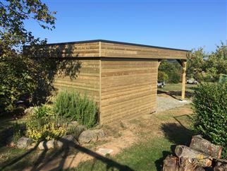 Carport 8m par 5m Treveneuc (22) - paysagiste côtes d'Armor 
