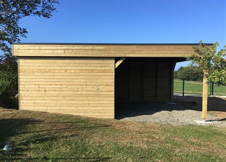 Carport 8m par 5m Treveneuc (22) - paysagiste 22
