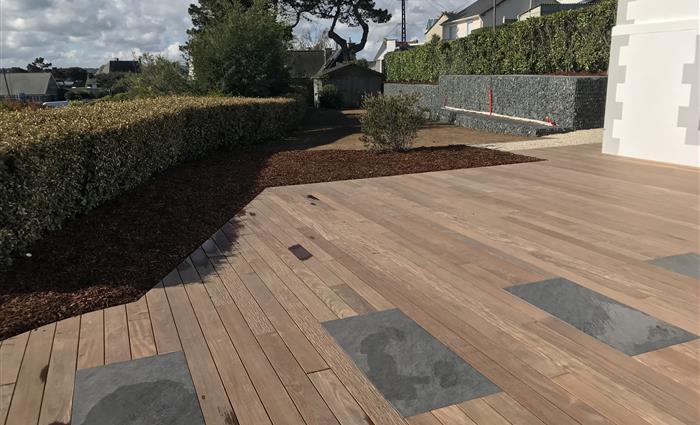 Terrasse Ipe avec céramique intégrée Ploubazlanec 22